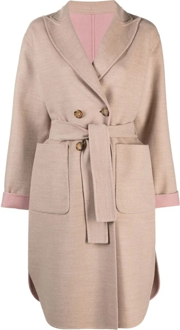 Double-Breasted Wool Coat