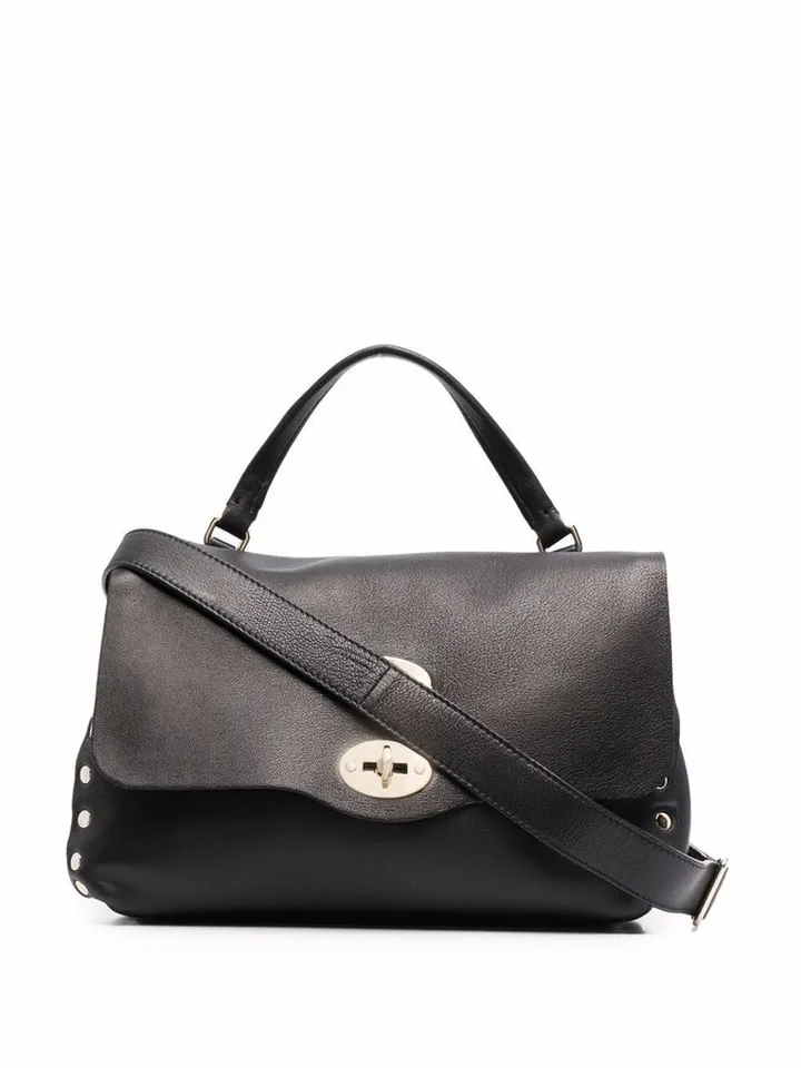 Pebbled-Leather Tote Bag