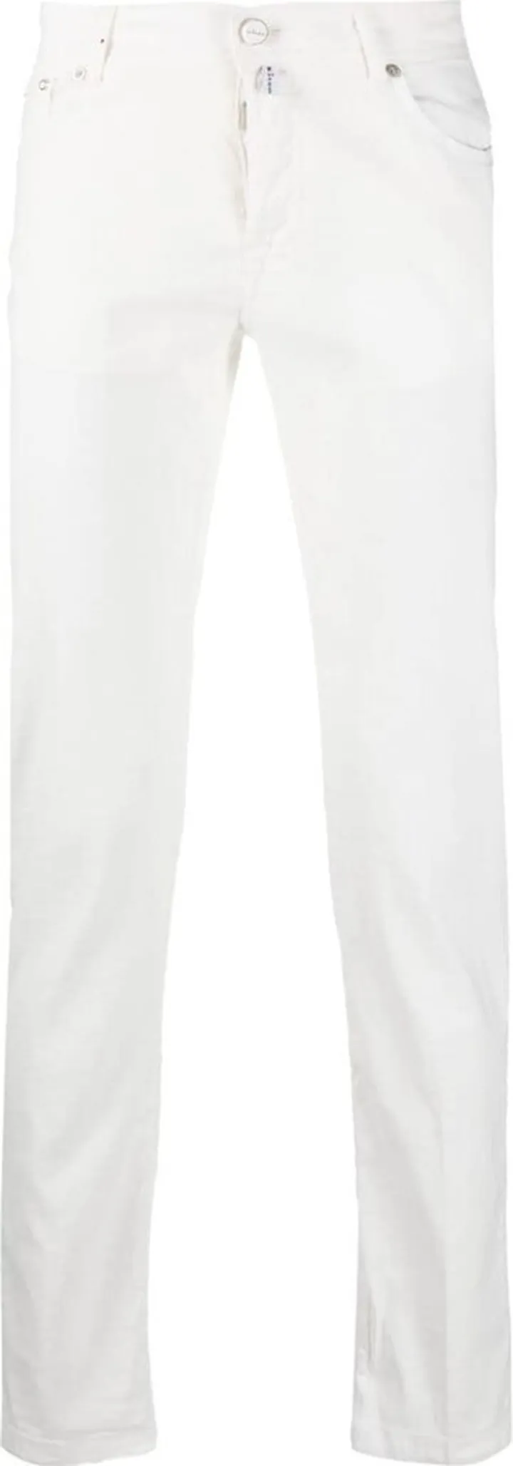 Mid-Rise Straight-Leg Trousers