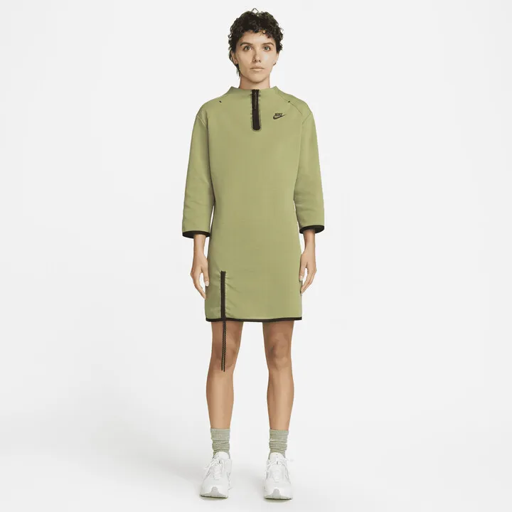 Women's Nike Sportswear Tech Fleece Essential Dress in Green
