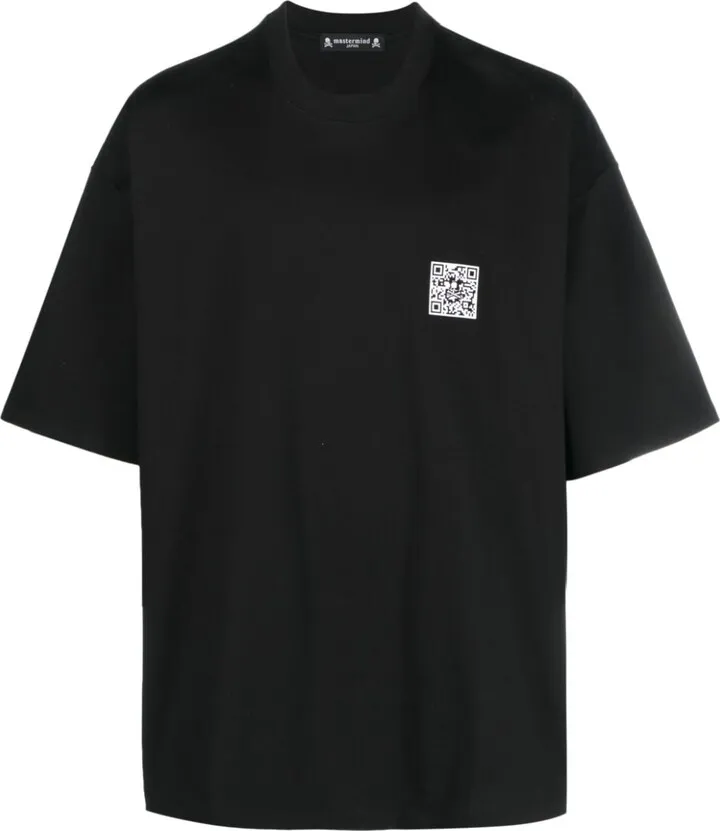barcode-print T-shirt