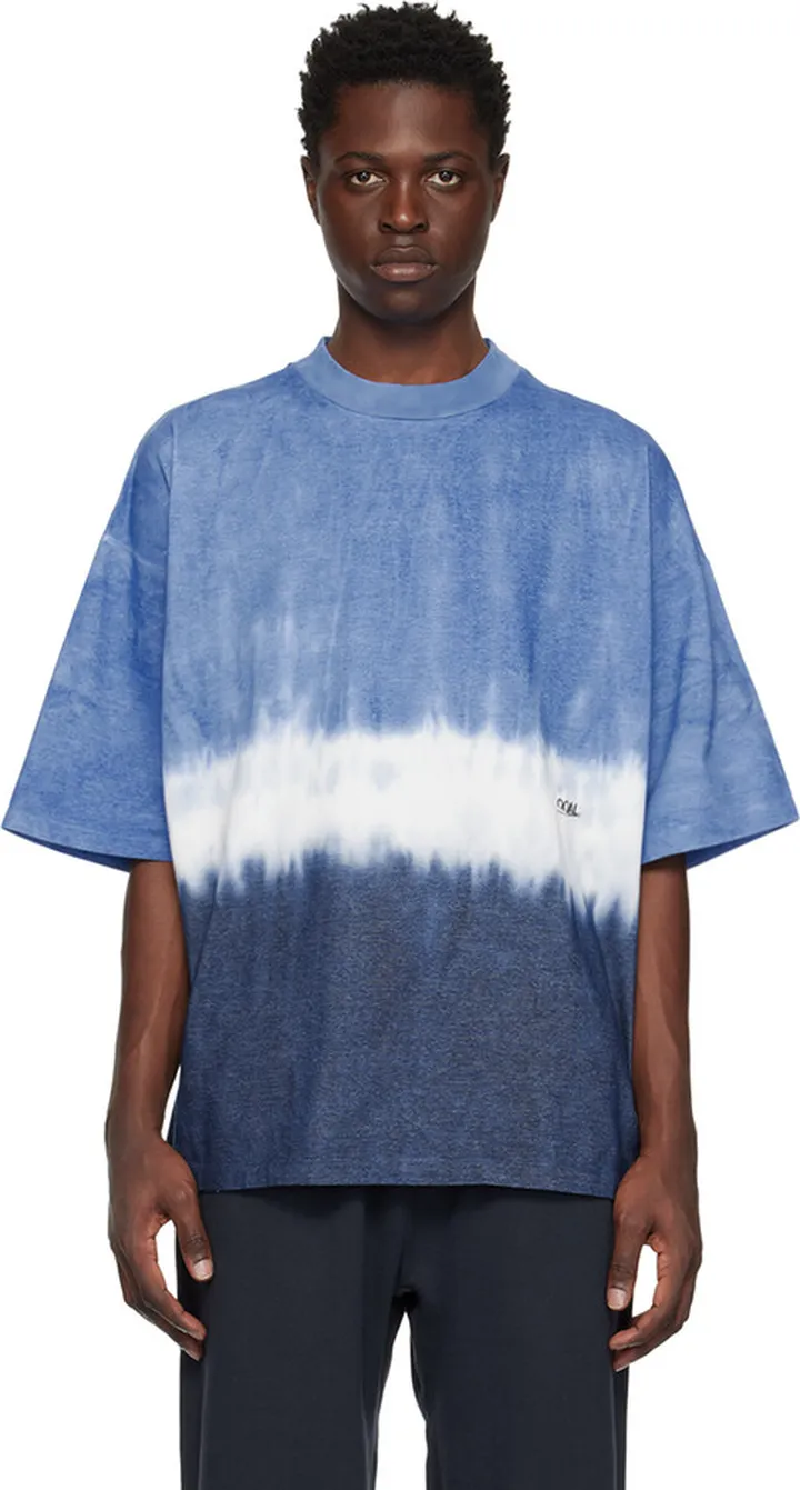Nanamica Blue & Navy Tie-Dye T-Shirt