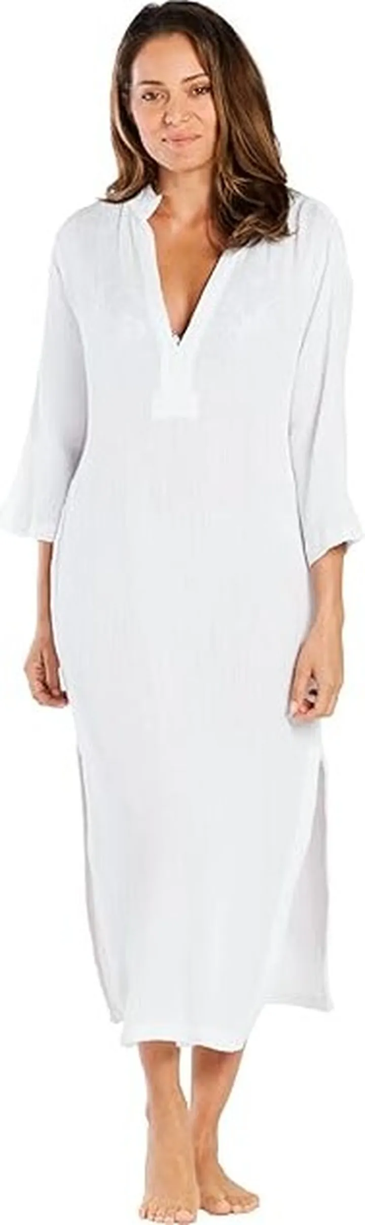 Helen Jon Brigid Tunic (White) Women's Swimwear