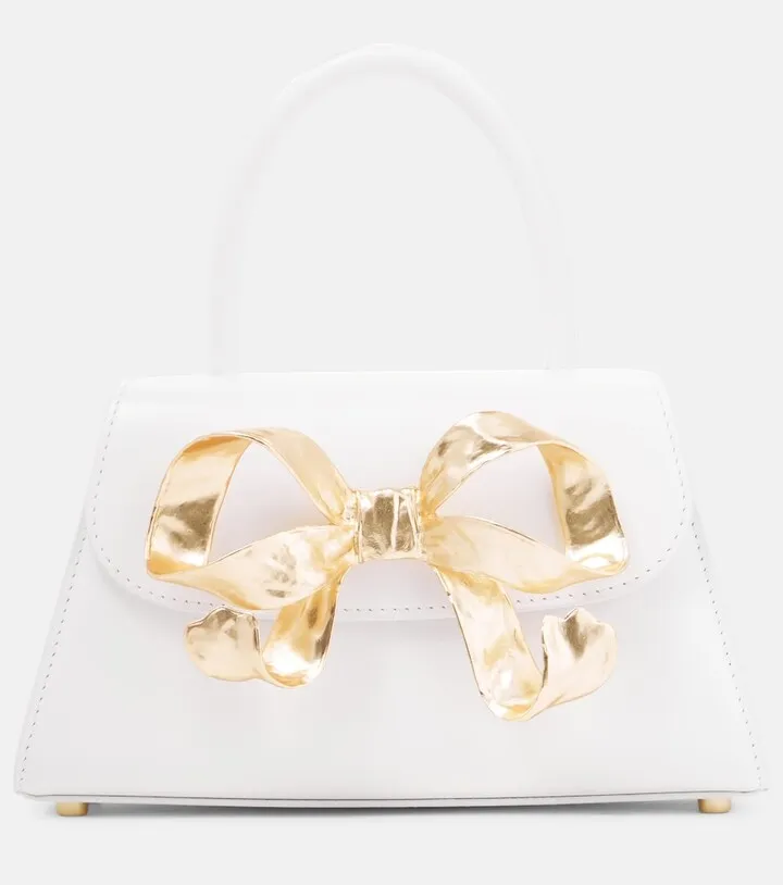 The Bow Mini leather tote bag