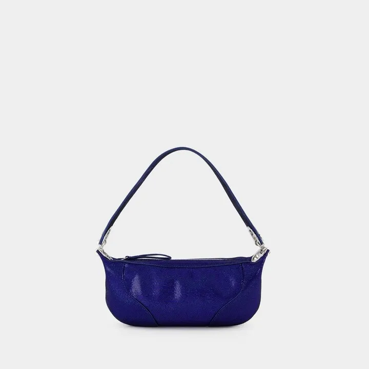 By Far Zip-Up Mini Amira Disco-Dot Bag