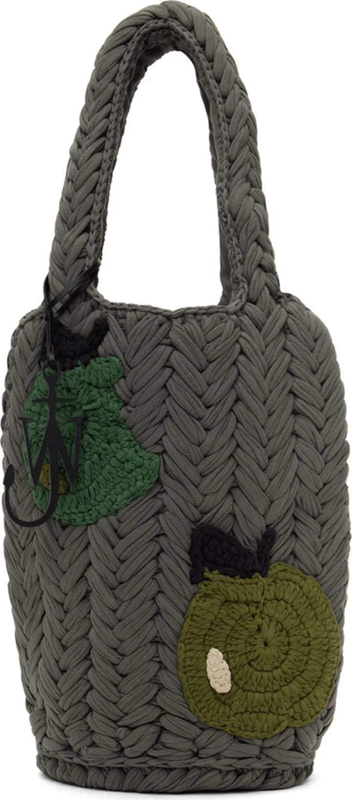 JW Anderson SSENSE Exclusive Gray Apple Knitted Tote