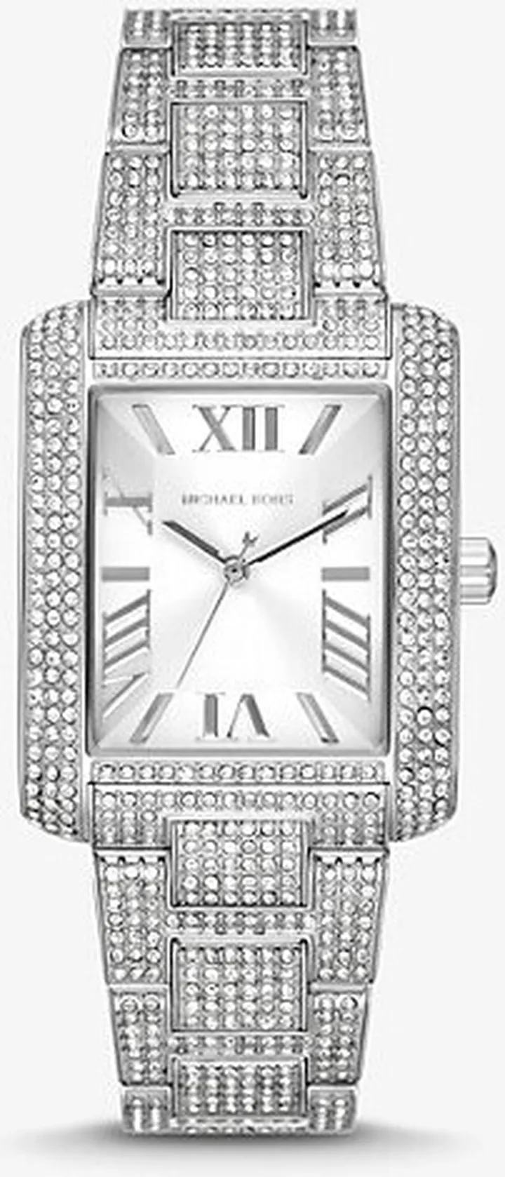 Oversized Emery Pavé Silver-Tone Watch