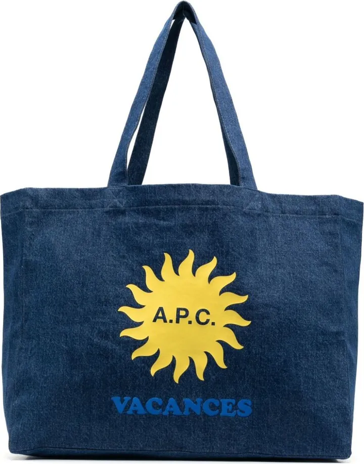 Vacances-print tote bag