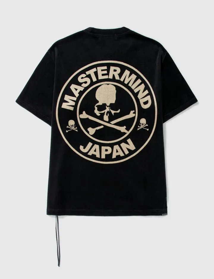 Circle Logo Bleached Velour T-shirt