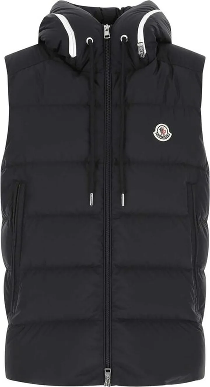 Moncler Logo Patch Zip-Up Hooded Padded Gilet