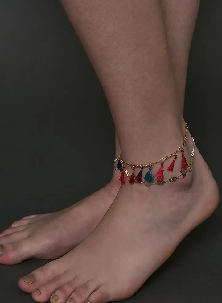 Pack of 2 Silver Plated Designer Anklet