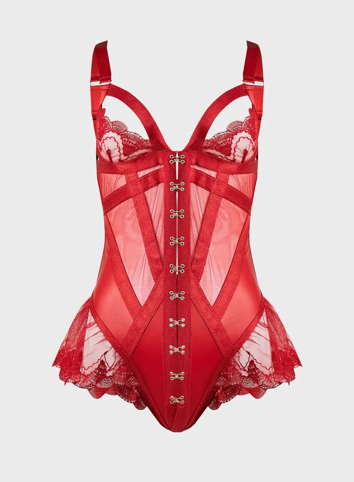 Strappy High Leg Body