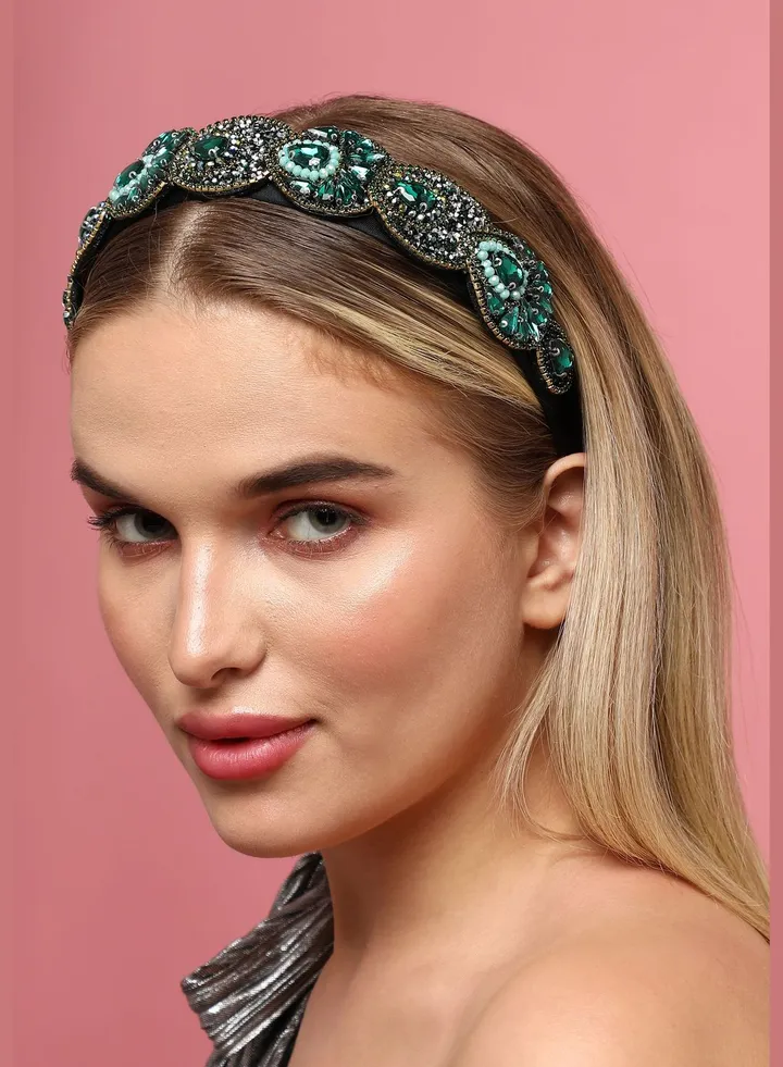 Trendy Designer Stone Western Wear Hair Band For Women