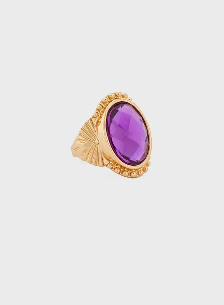 Vintage Inspired Crystal Ring
