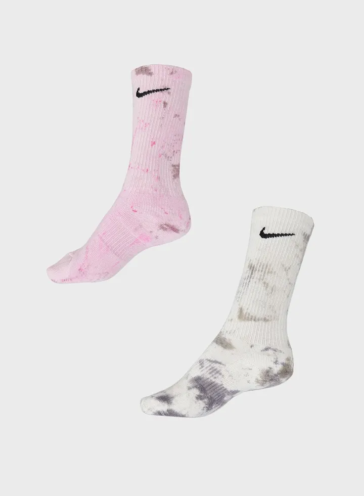 2 Pack Everyday Cush Crew Socks