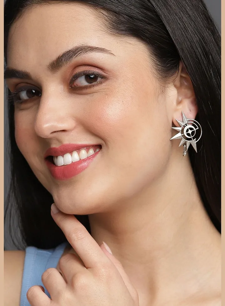 Brass Silver-Plated Earcuffs