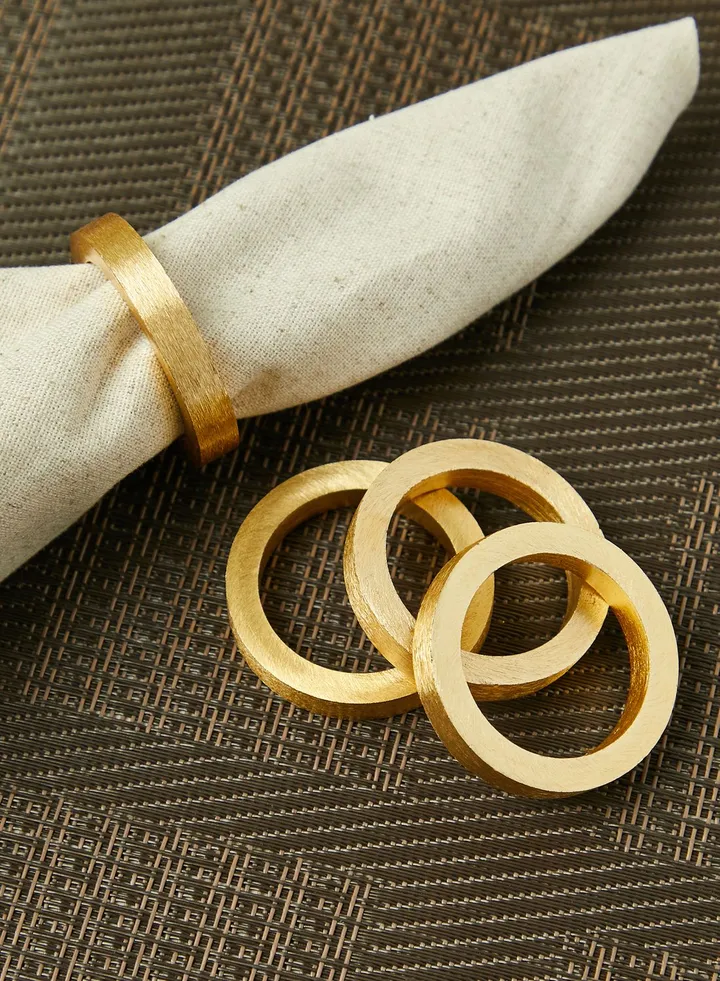 Set Of 4 Core Napkin Rings