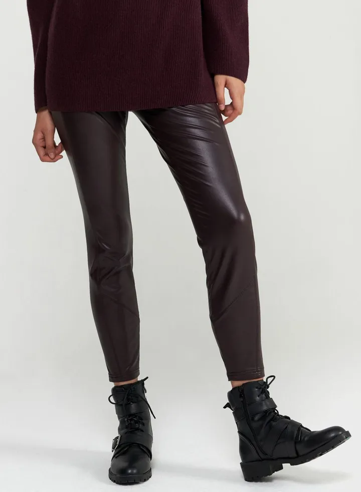Faux Leather Trousers