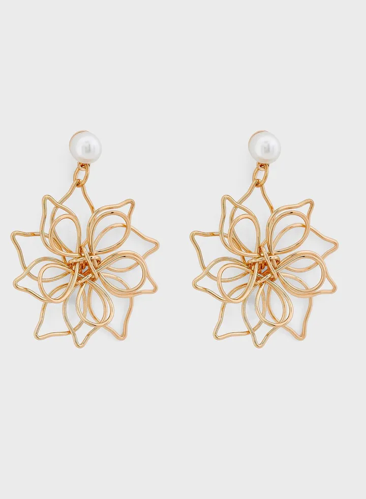 Floral Drop Earrings