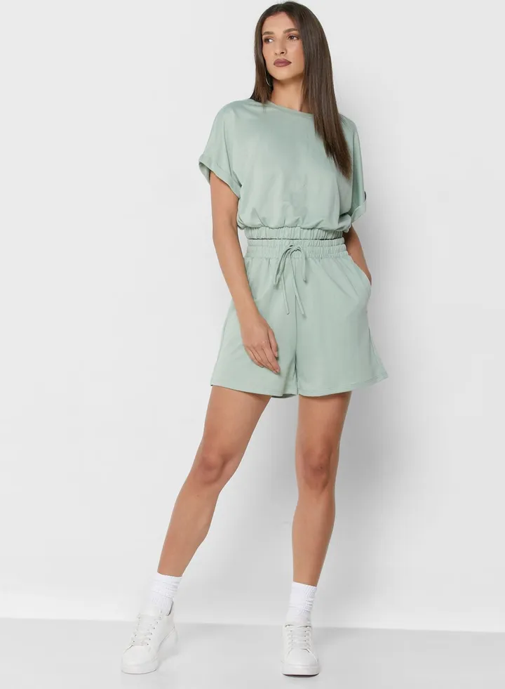 2 Pack Crop Top & Shorts
