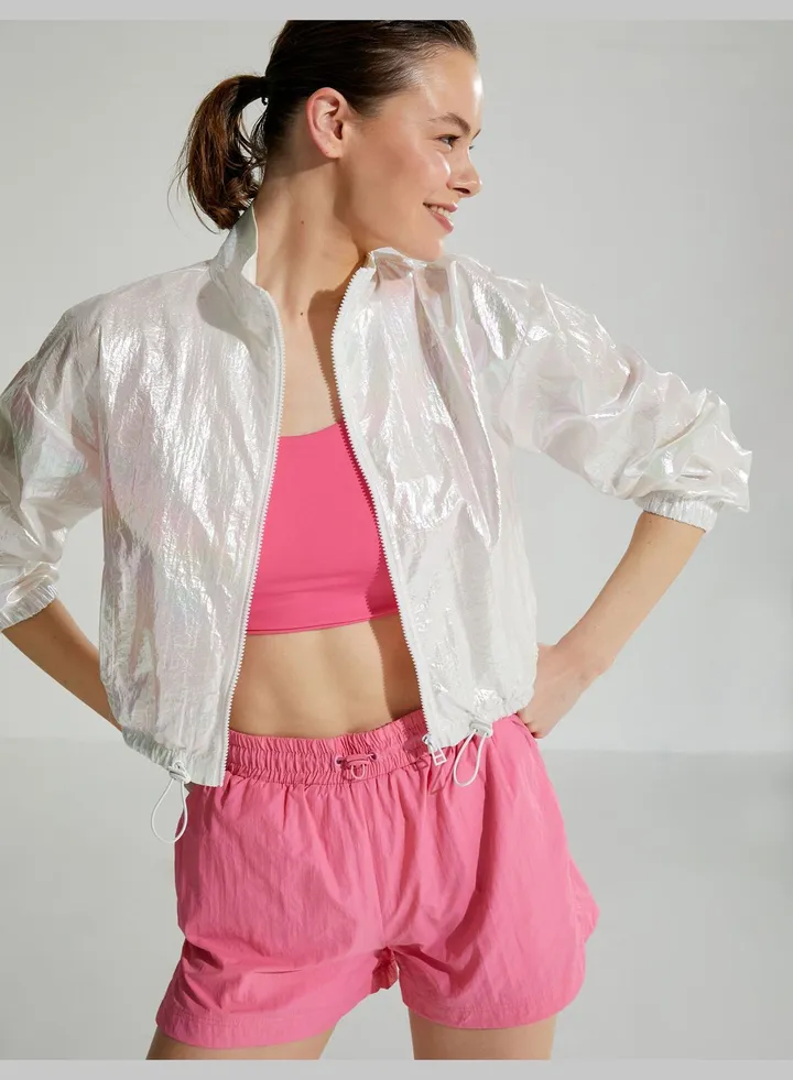 Shiny Parachute Jacket