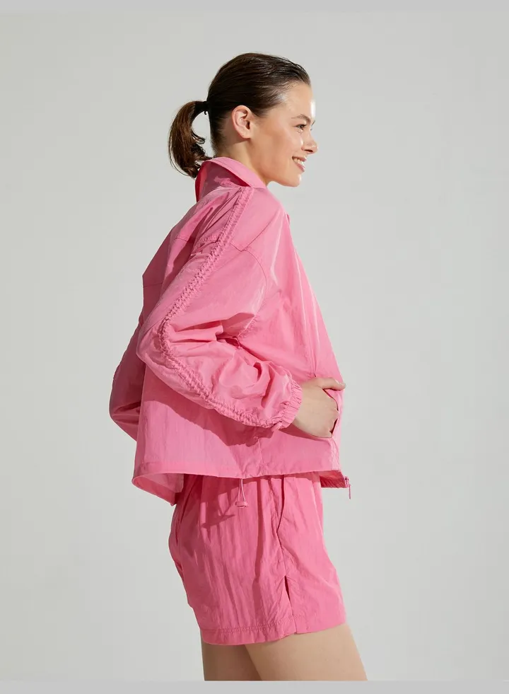 Zipper Parachute Sport Jacket