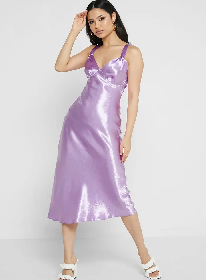 Strappy Sweetheart Neck Dress