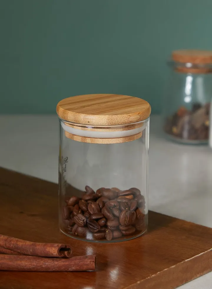 Storage Jar With Bamboo Lid 200Ml