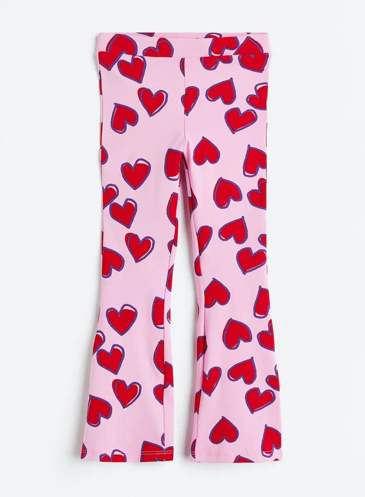 Kids Heart Flared Leggings