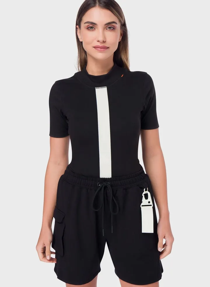 Adele High Neck T-Shirt