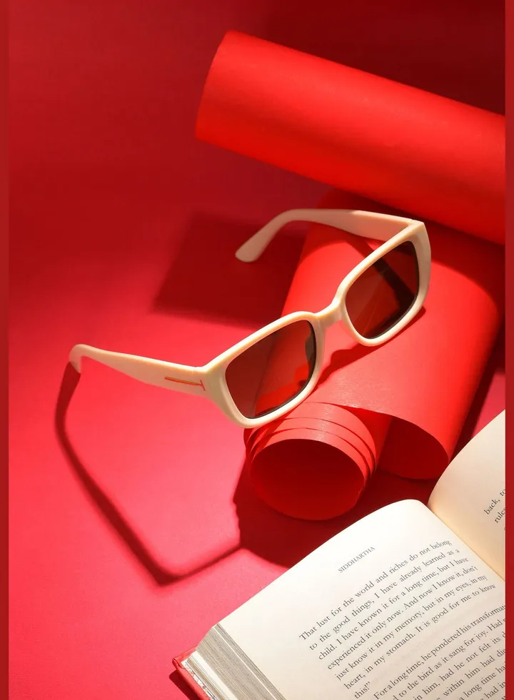 Women Brown Lens Brown Rectangle Sunglasses