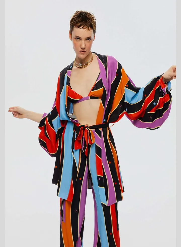 Balloon Sleeve Kimono