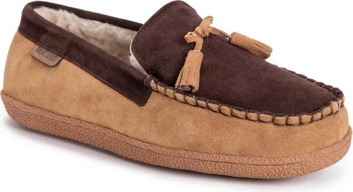MUK LUKS Men's Talan Slipper-Camel 12