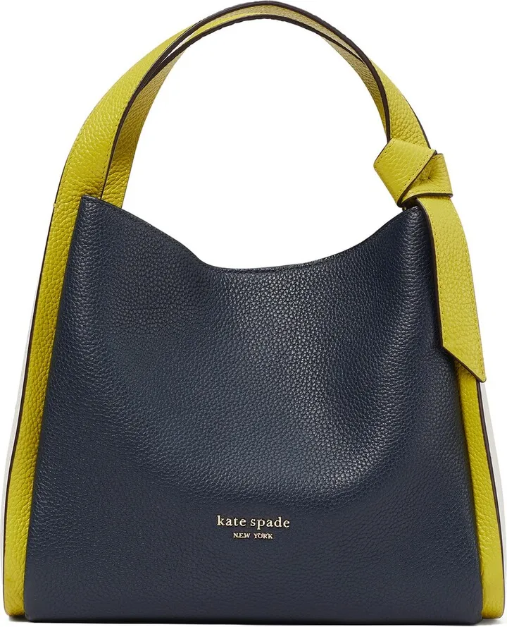 Knott Large Colorblock Leather Handbag