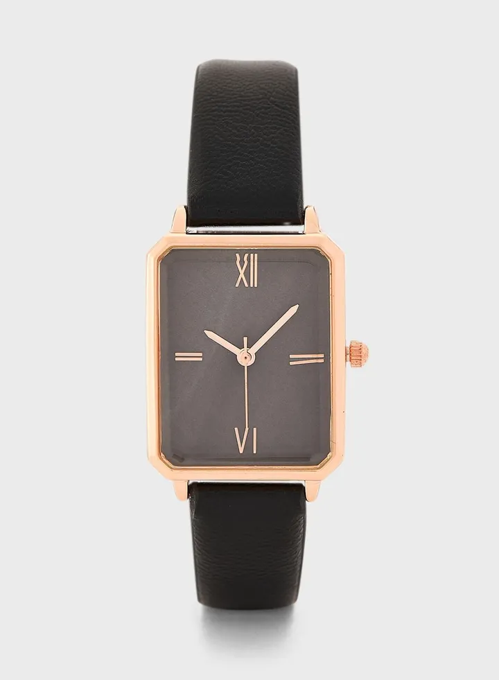 Mother of Pearl Dial Rectangle Watch