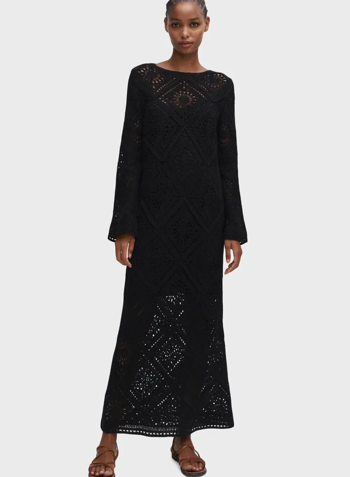 Openwork Knitted Dress
