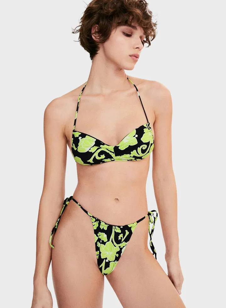 Printed Bikini Top