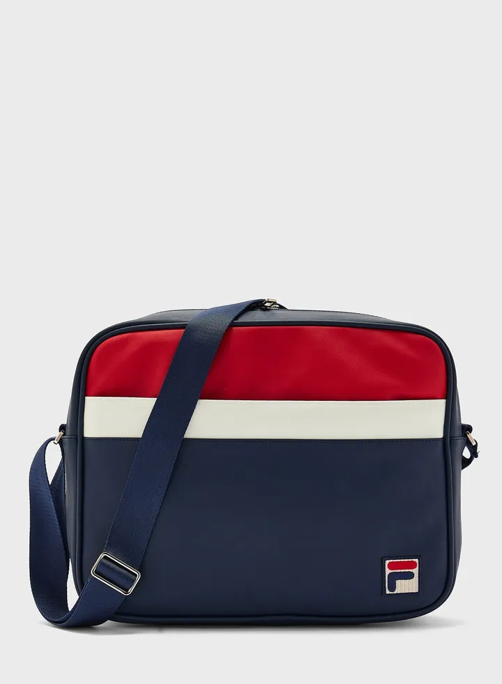 Faux Leather Messenger Satchel