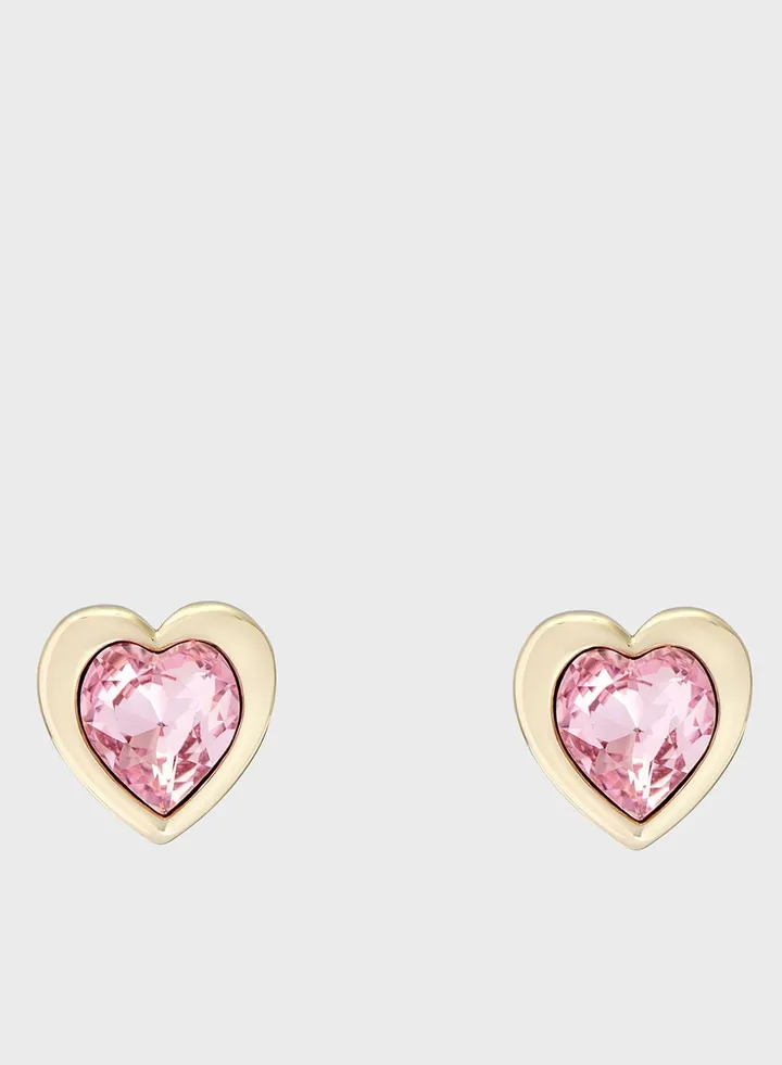 Han Crystal Heart Earrings