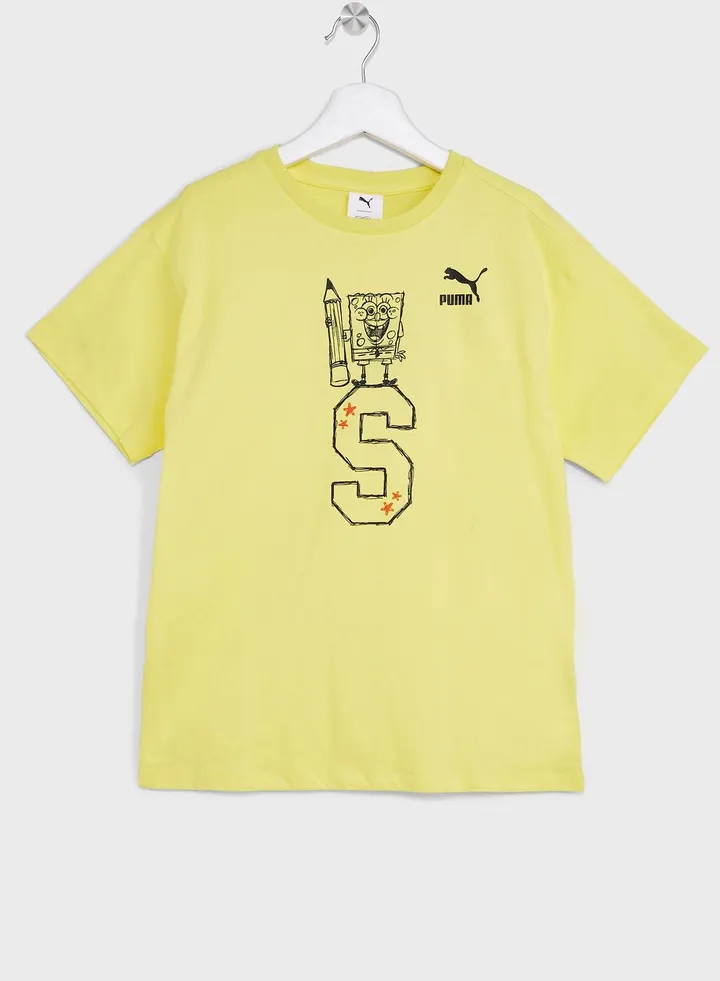 Kids Spongebob Graphic T-Shirt
