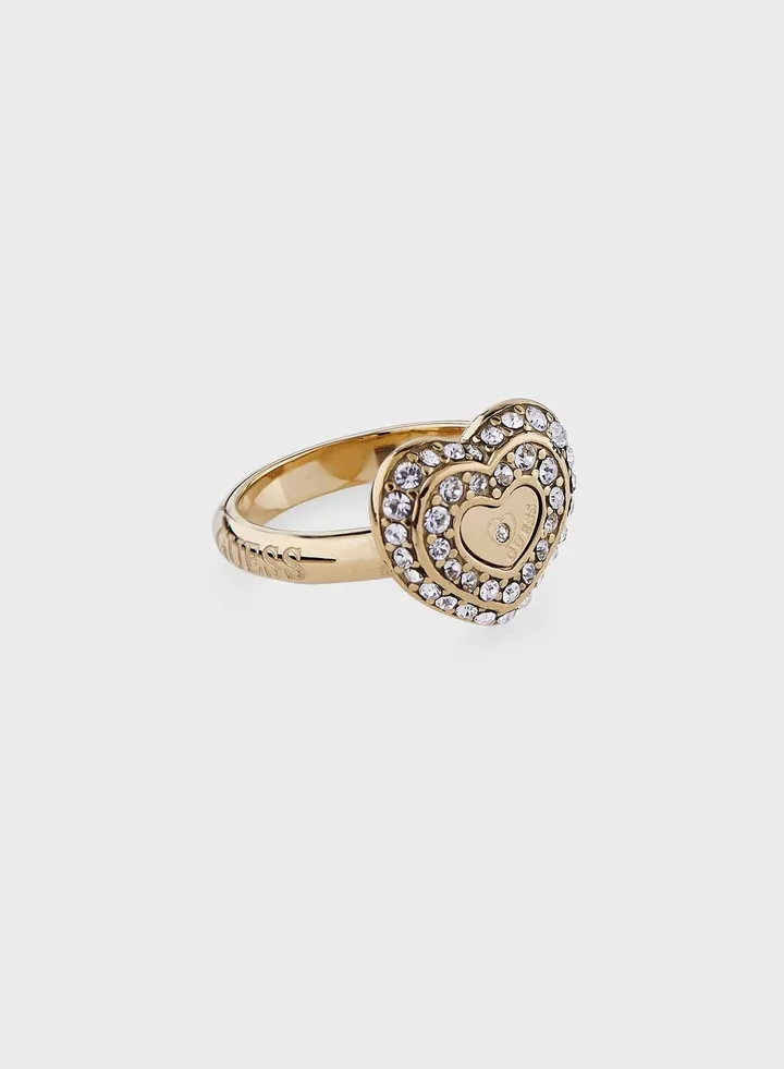 Heart Solitaire Ring