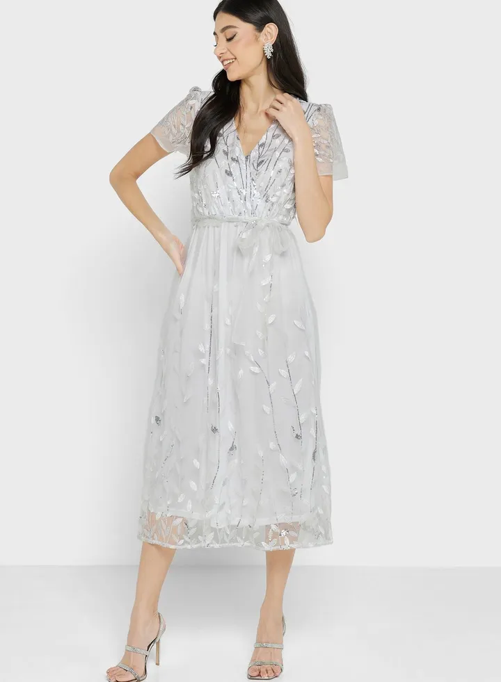 Embroidered Detail Dress