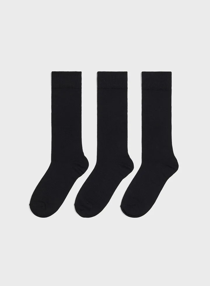3 Pack High Knee Socks
