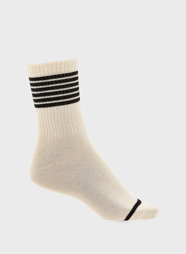 Striped Knitted Socks