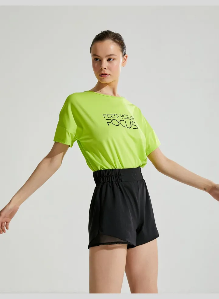 Oversized Crop Sport T-Shirt