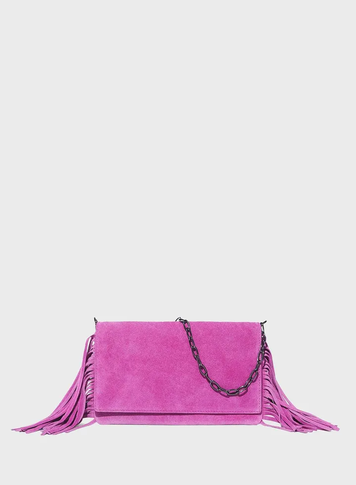 Fringes Leather Crossbody Bag