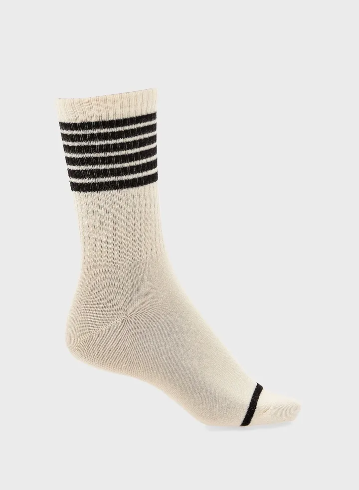 Striped Knitted Socks