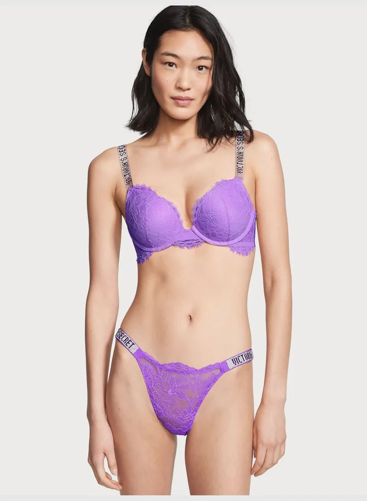 Shine Strap Lace Cheeky Panty
