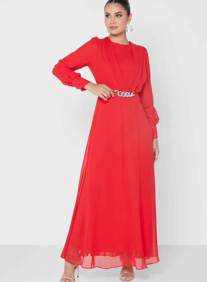 Belted Detail Dress