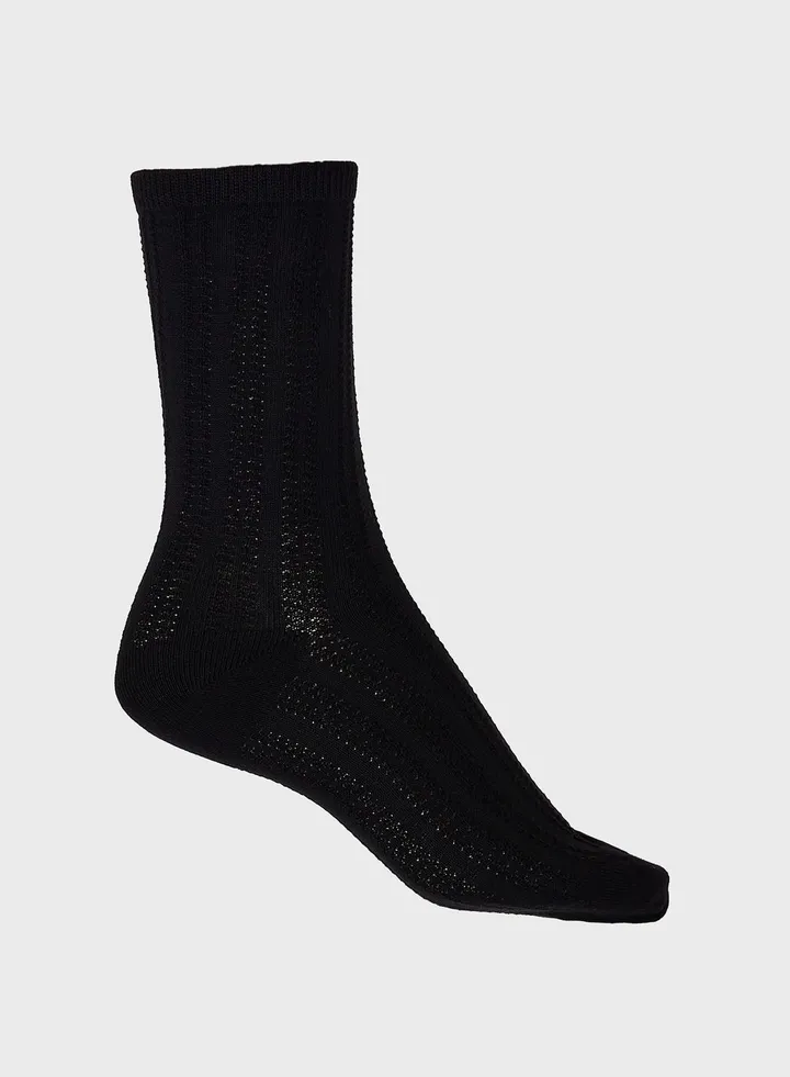 Textured Crew Socks